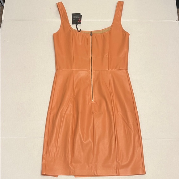 n:PHILANTHROPY NUEVO VEGAN LEATHER MINI DRESS IN CAMEL SIZE M - Picture 8 of 16